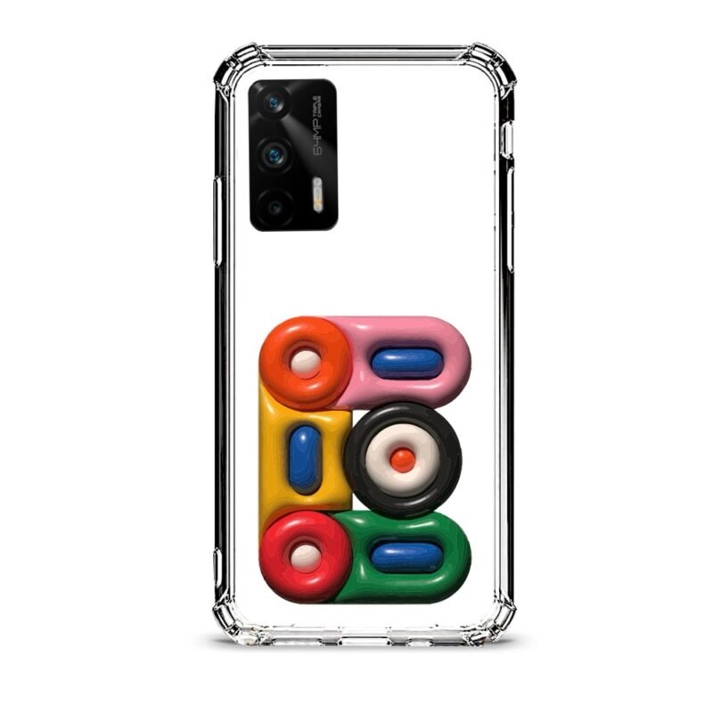 3d shapes θήκη διάφανη & σχέδιο  d1064 γιά Realme GT 5G