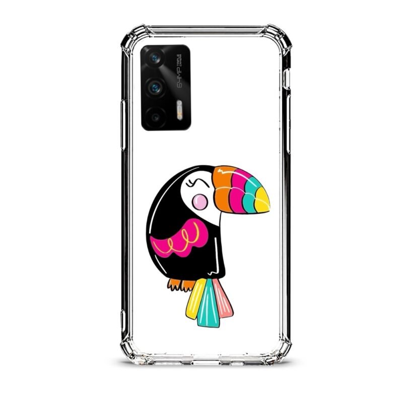 Colorful bird θήκη διάφανη & σχέδιο  d1093 γιά Realme GT 5G