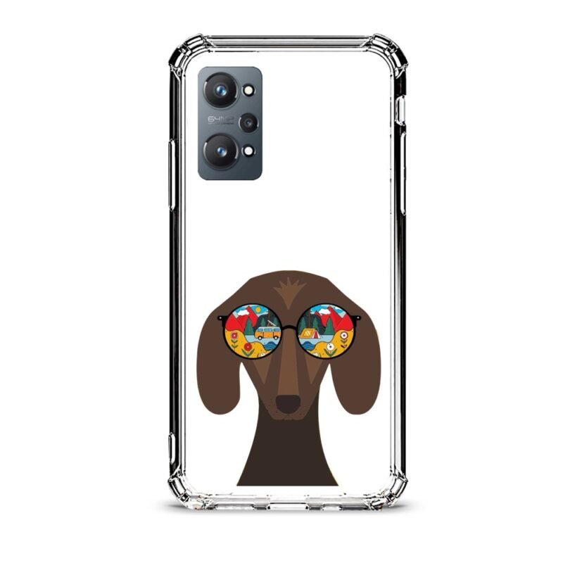 Glass dog θήκη διάφανη & σχέδιο  d1024 γιά Realme GT Neo 2
