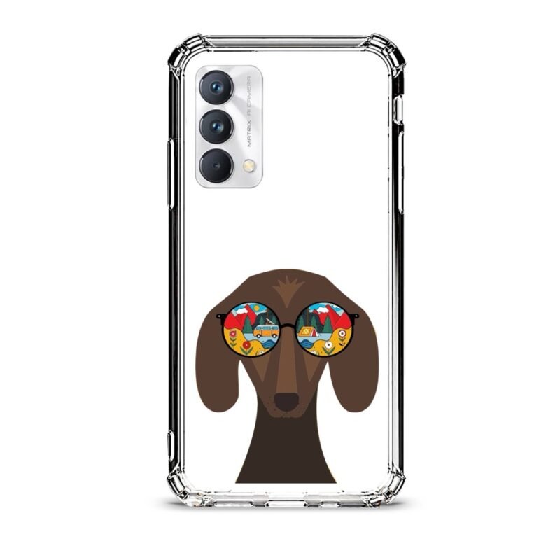 Glass dog θήκη διάφανη & σχέδιο  d1024 γιά Realme GT Master Edition