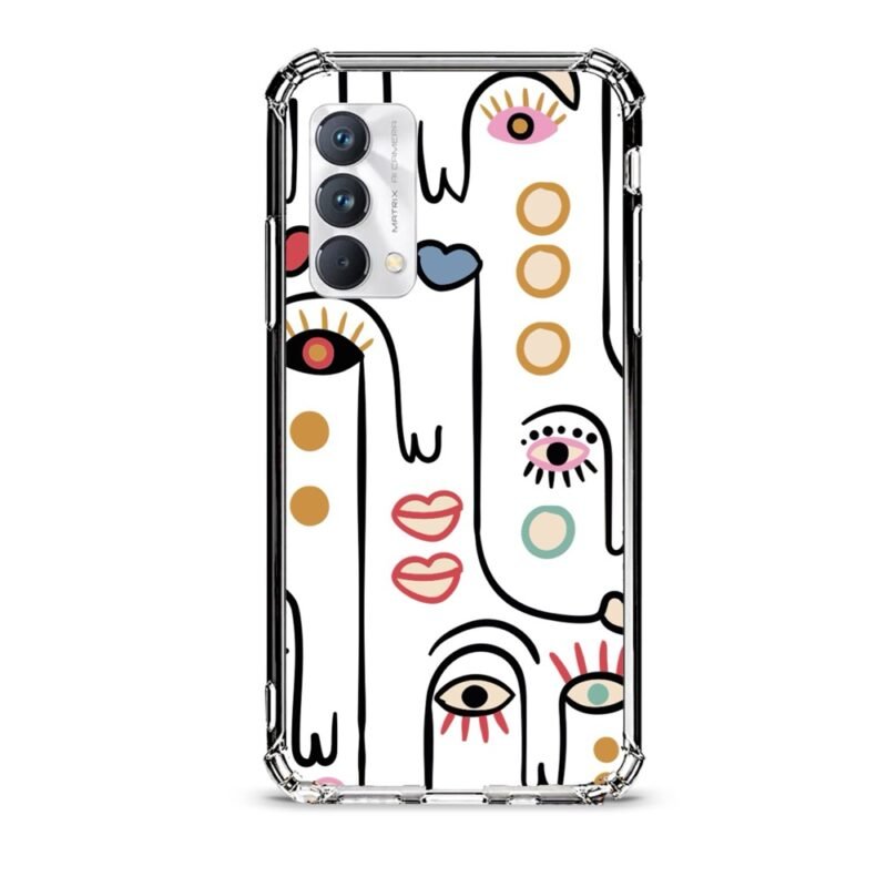 Abstract faces θήκη διάφανη & σχέδιο  d1102 γιά Realme GT Master Edition