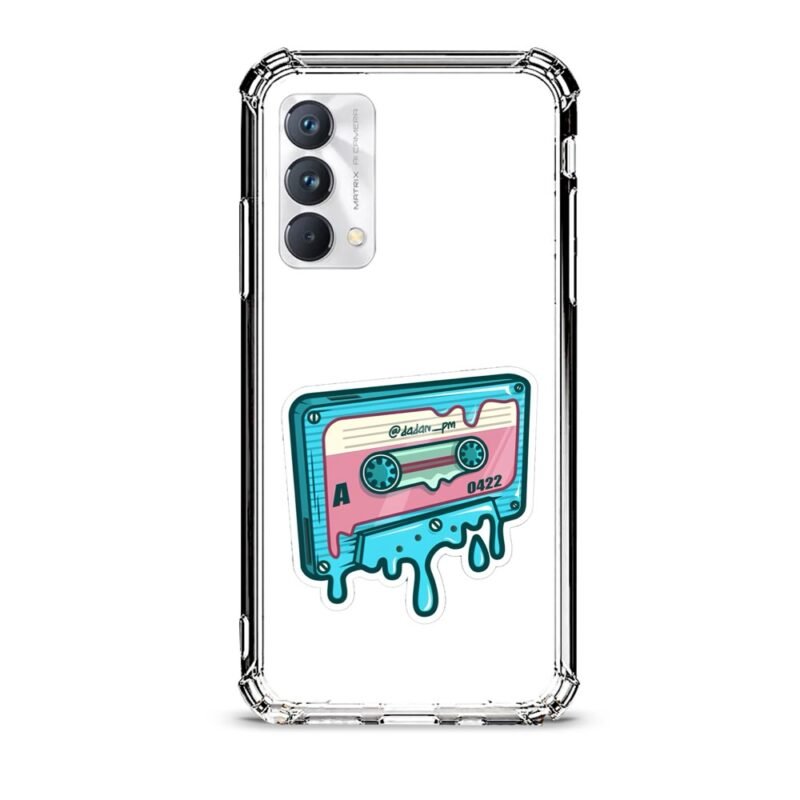 Vintage cassette θήκη διάφανη & σχέδιο  d1122 γιά Realme GT Master Edition