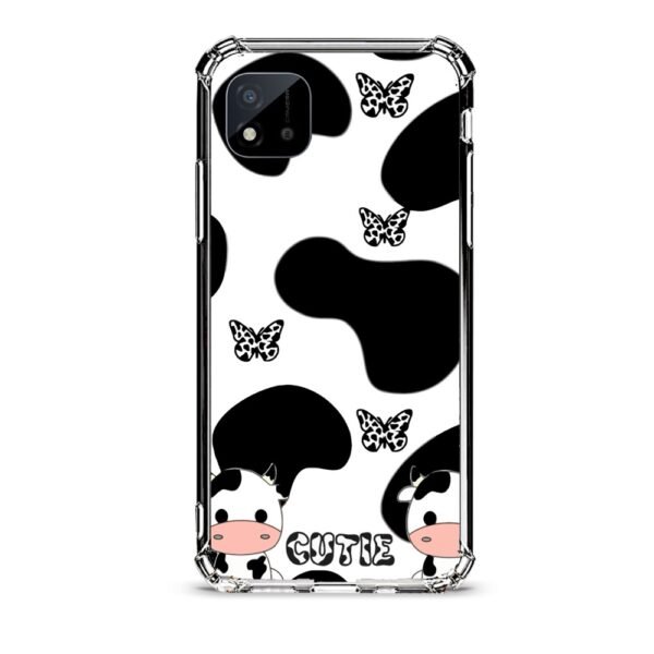 Cow print θήκη διάφανη & σχέδιο  d1077 γιά Realme C11 2021