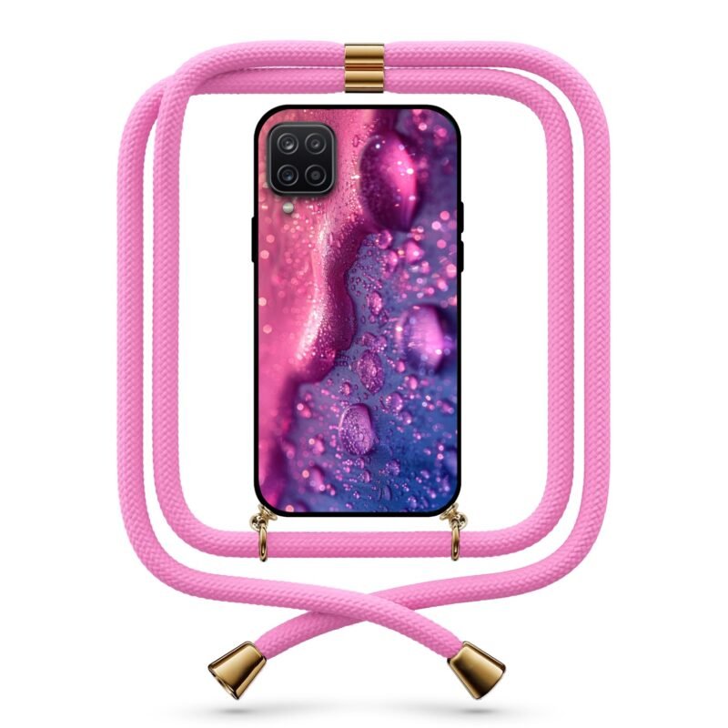 Liquid texture θήκη με κορδόνι & σχέδιο 9779 για Galaxy A12