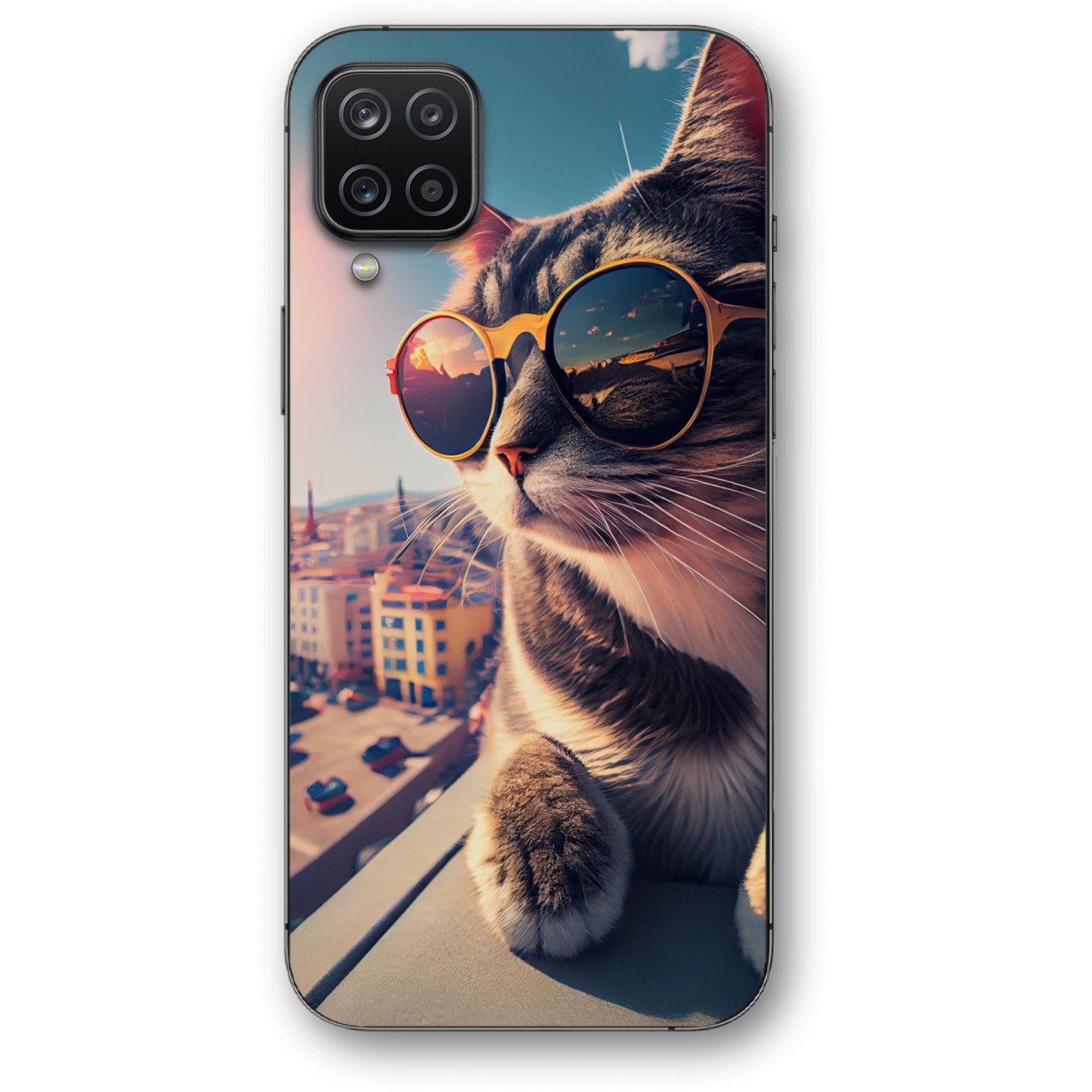 Sunglasses cat θήκη κινητού 91196 για Galaxy A12