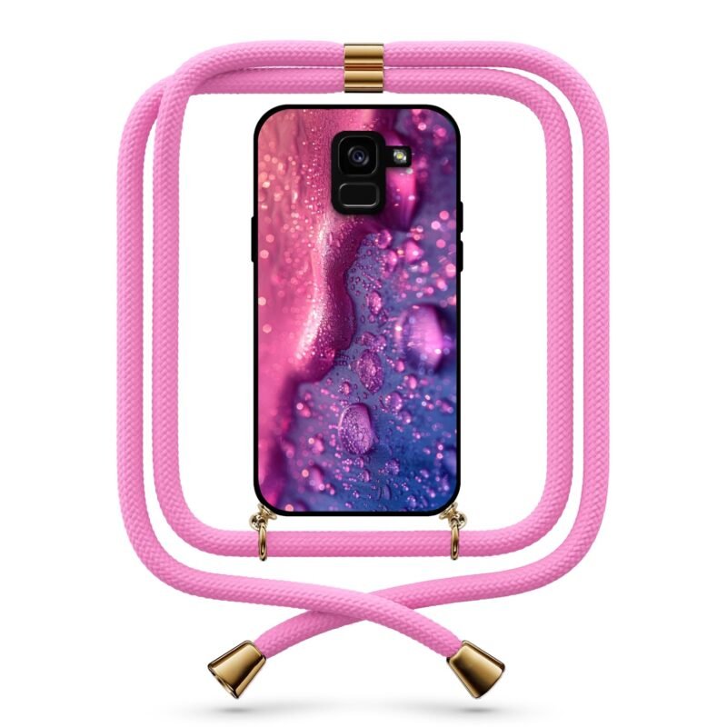 Liquid texture θήκη με κορδόνι & σχέδιο 9779 για  Galaxy A8 Plus 2018