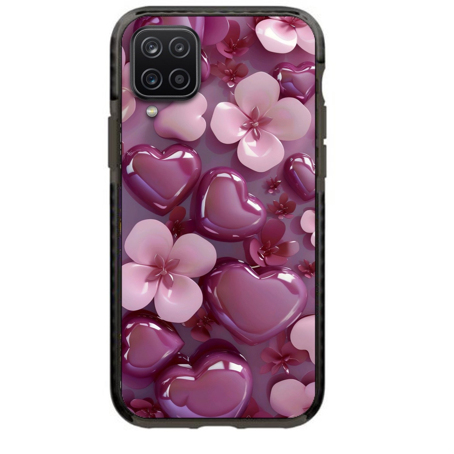 Flower hearts θήκη κινητού 91774 γιά Galaxy A12