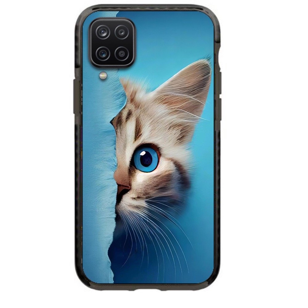 Half cat face θήκη κινητού 91932 γιά Galaxy A12