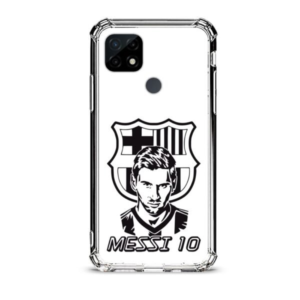 Messi Barcelona θήκη διάφανη & σχέδιο  d1043 γιά Realme C21