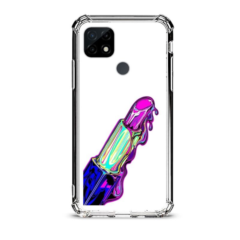 Lipstick θήκη διάφανη & σχέδιο  d1059 γιά Realme C21