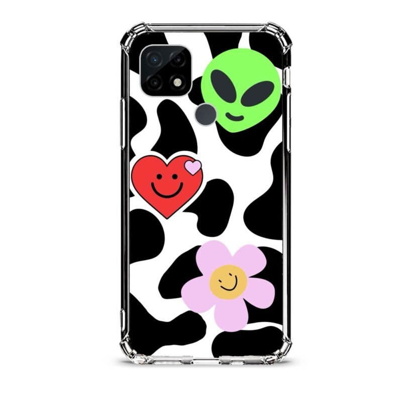Smiley music θήκη διάφανη & σχέδιο  d1061 γιά Realme C21