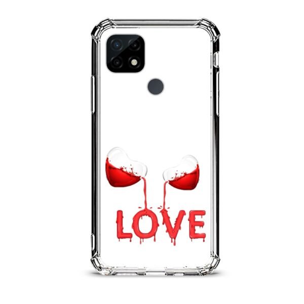 Liquid love θήκη διάφανη & σχέδιο  d1110 γιά Realme C21