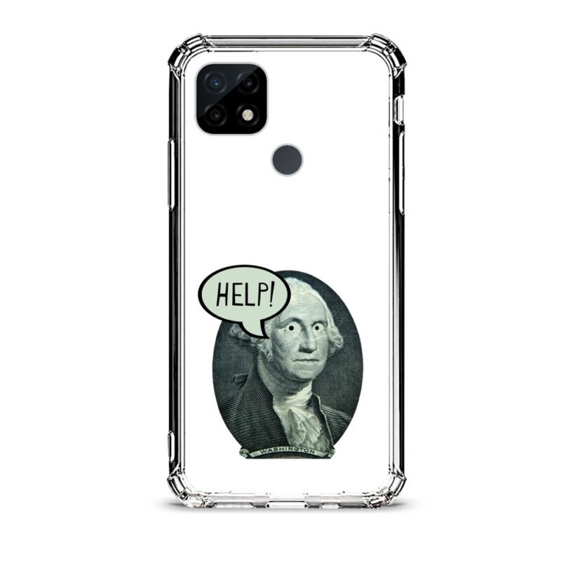 Washington help θήκη διάφανη & σχέδιο  d1112 γιά Realme C21