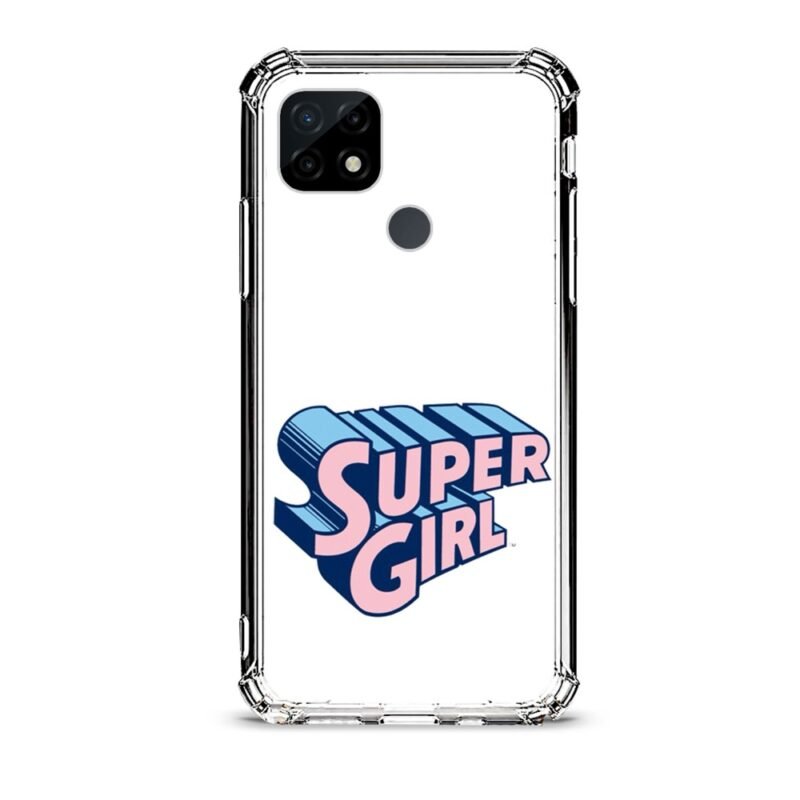 Super girl θήκη διάφανη & σχέδιο  d1115 γιά Realme C21