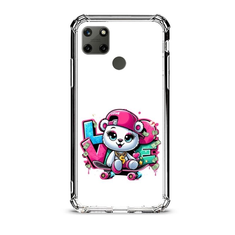 Cute love θήκη διάφανη & σχέδιο  d1019 γιά Realme C21Y
