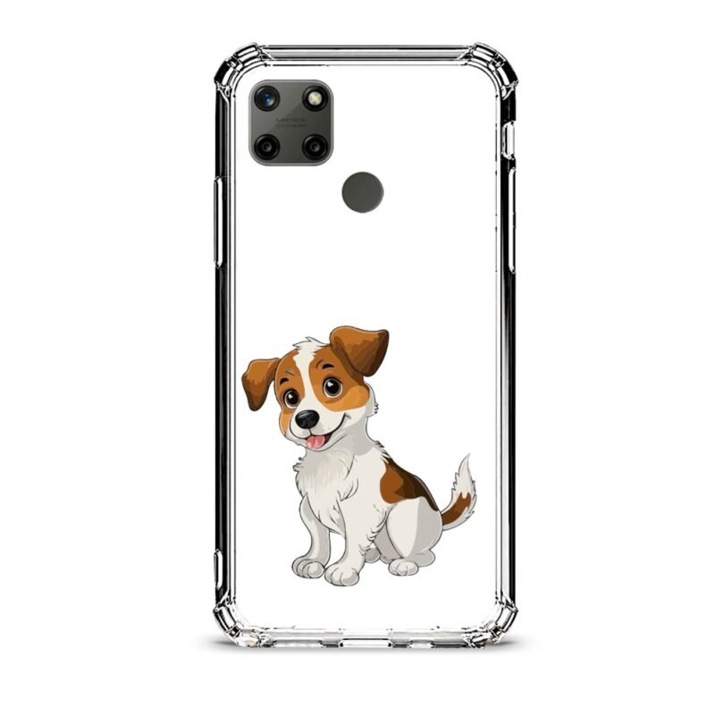 Cute dog θήκη διάφανη & σχέδιο  d1033 γιά Realme C21Y