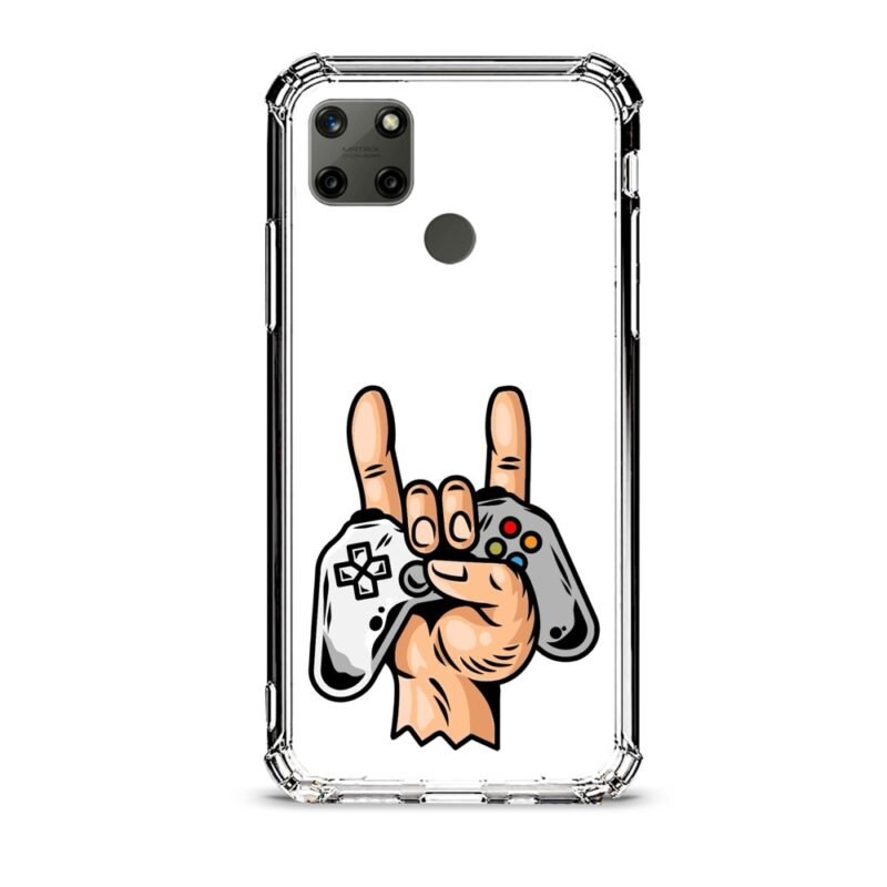 Video game life θήκη διάφανη & σχέδιο  d1052 γιά Realme C21Y
