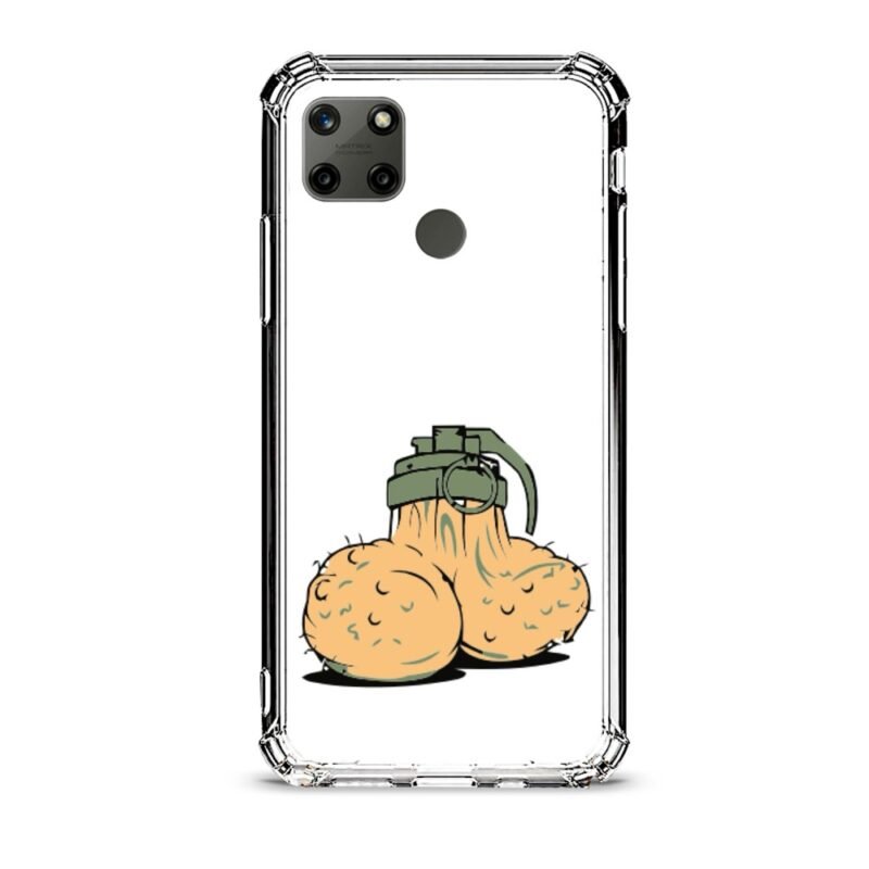 Bomb θήκη διάφανη & σχέδιο  d1056 γιά Realme C21Y