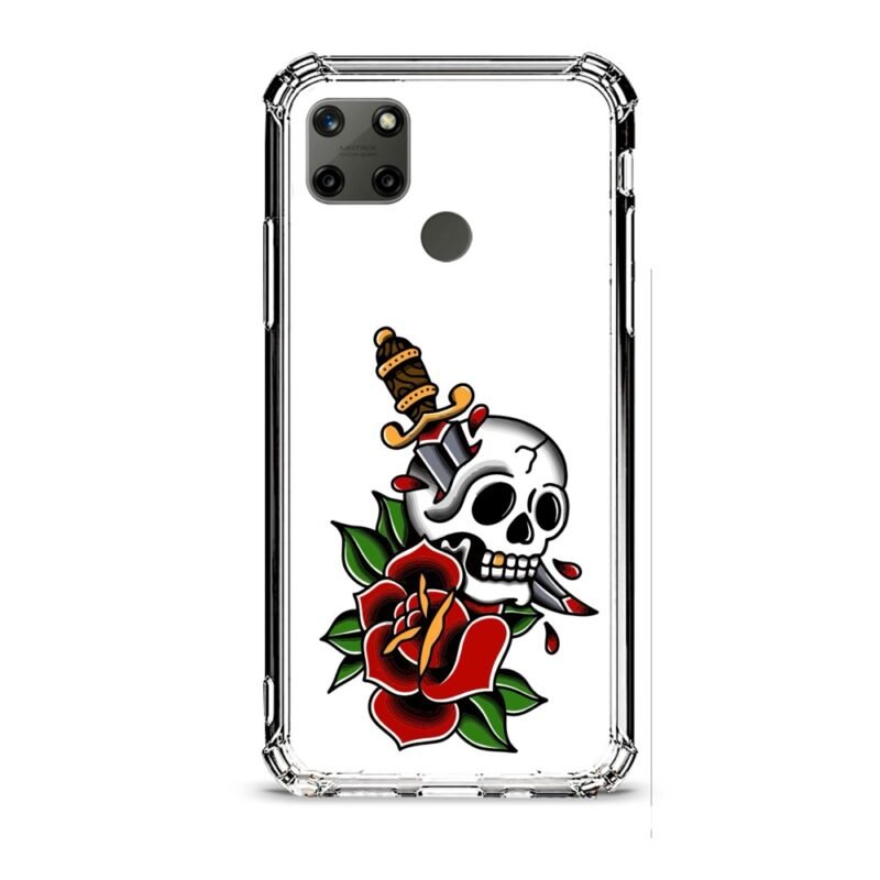 Sword skull θήκη διάφανη & σχέδιο  d1068 γιά Realme C21Y