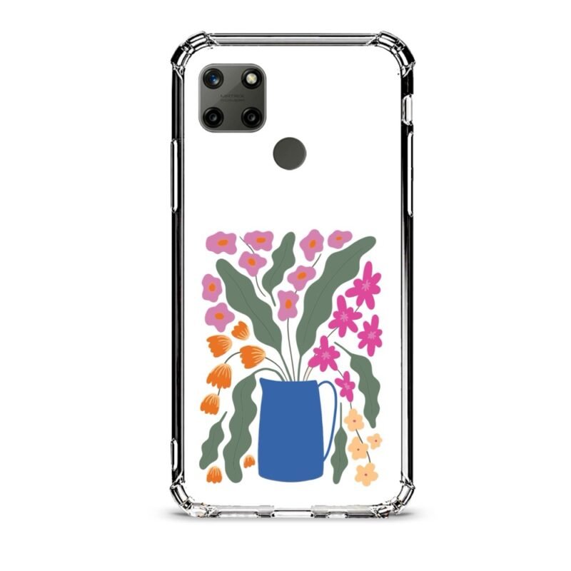 Cow print θήκη διάφανη & σχέδιο  d1077 γιά Realme C21Y