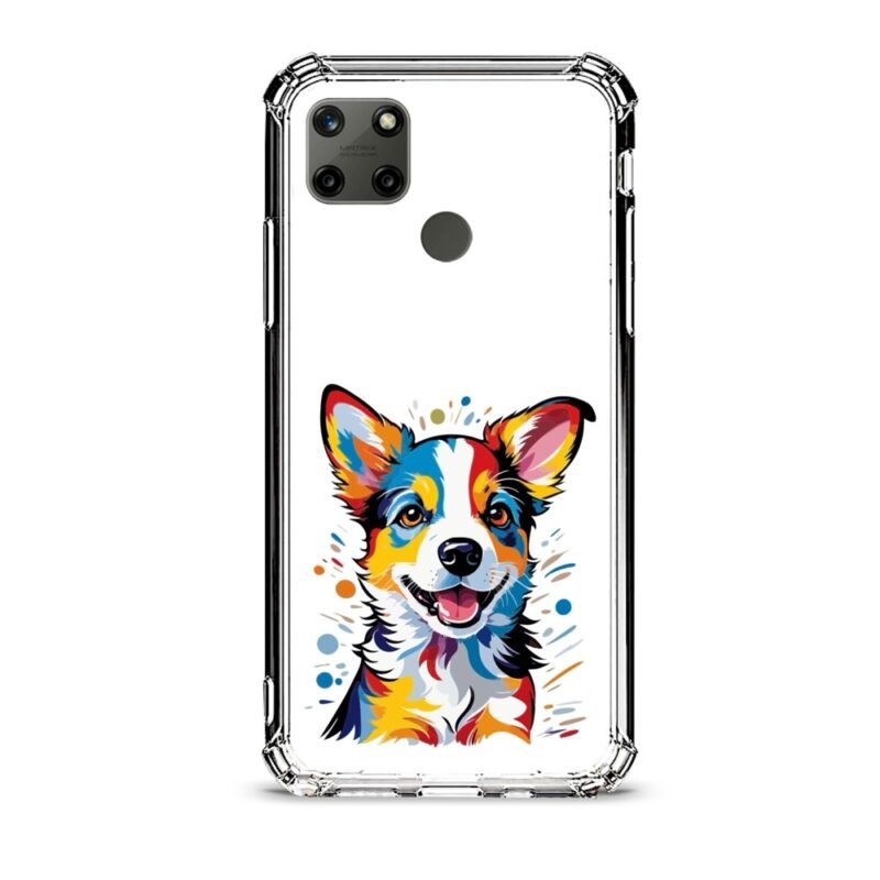 Cute dog θήκη διάφανη & σχέδιο  d1079 γιά Realme C21Y