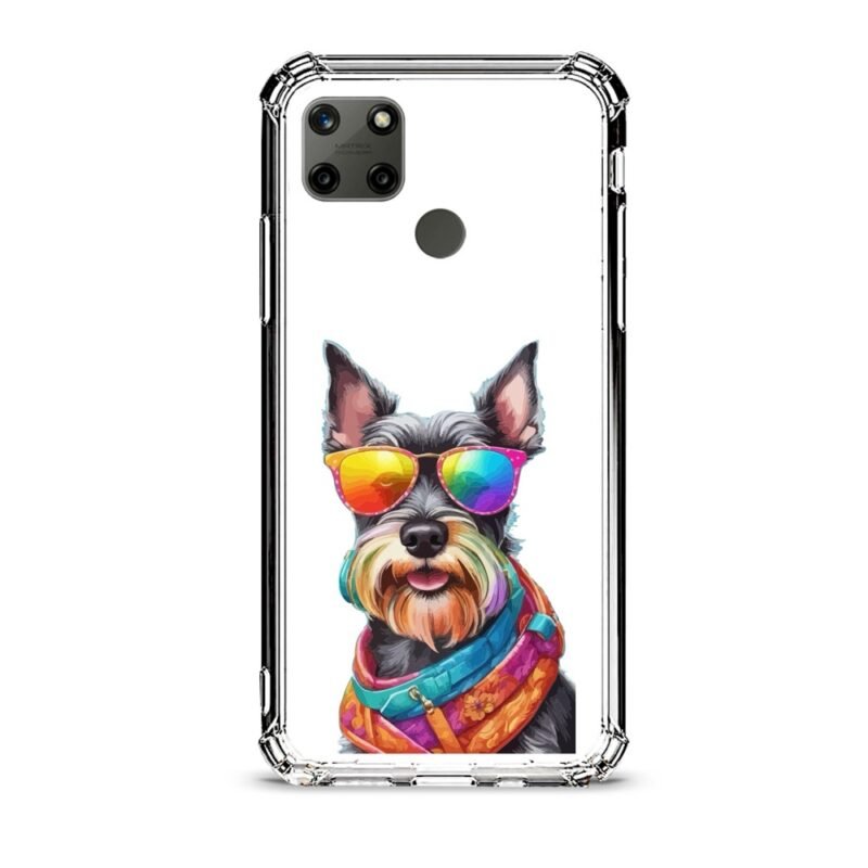 Sunglasses dog θήκη διάφανη & σχέδιο  d1080 γιά Realme C21Y