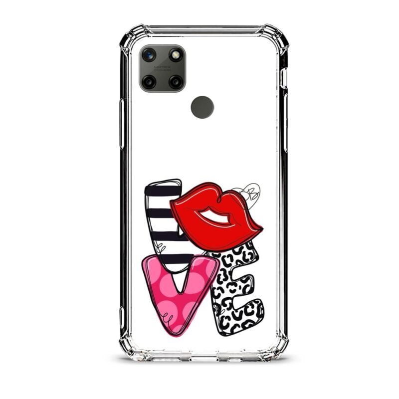 Love θήκη διάφανη & σχέδιο  d1097 γιά Realme C21Y
