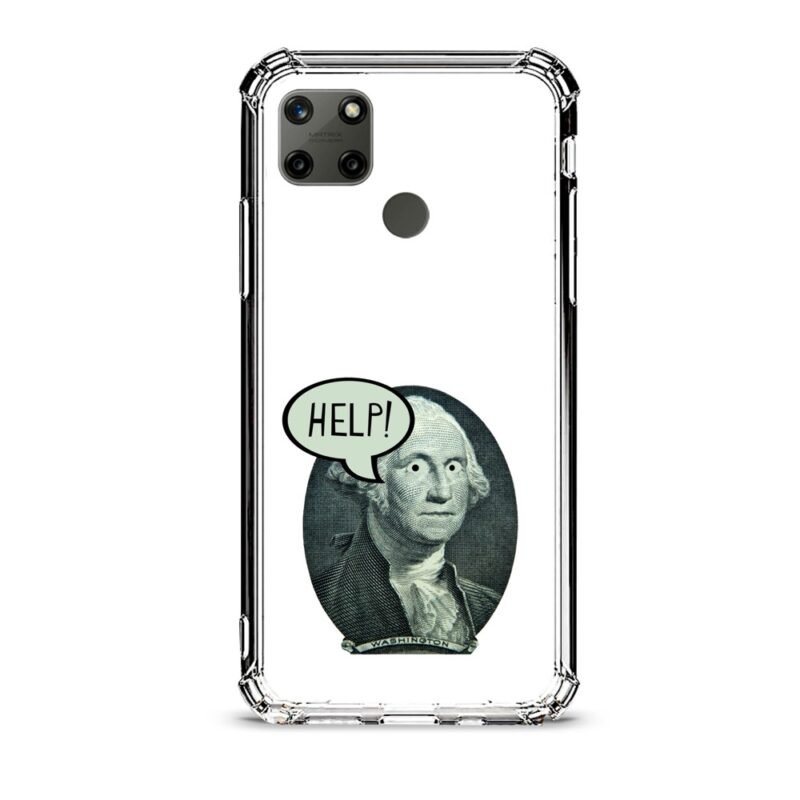 Washington help θήκη διάφανη & σχέδιο  d1112 γιά Realme C21Y