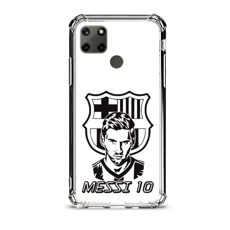 Messi Barcelona θήκη διάφανη & σχέδιο  d1043 γιά Realme C25Y