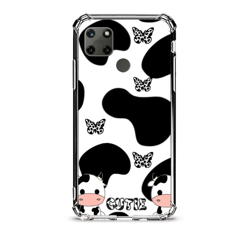 Cow print θήκη διάφανη & σχέδιο  d1077 γιά Realme C25Y