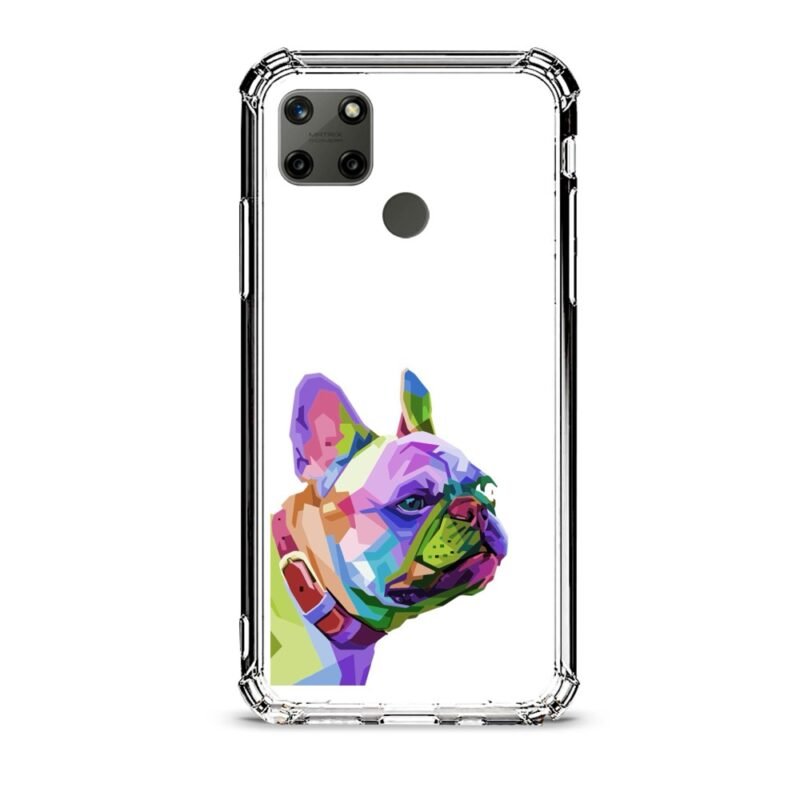 Cute pug θήκη διάφανη & σχέδιο  d1078 γιά Realme C25Y