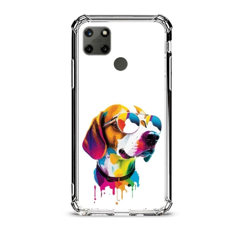 Colorful dog θήκη διάφανη & σχέδιο  d1081 γιά Realme C25Y