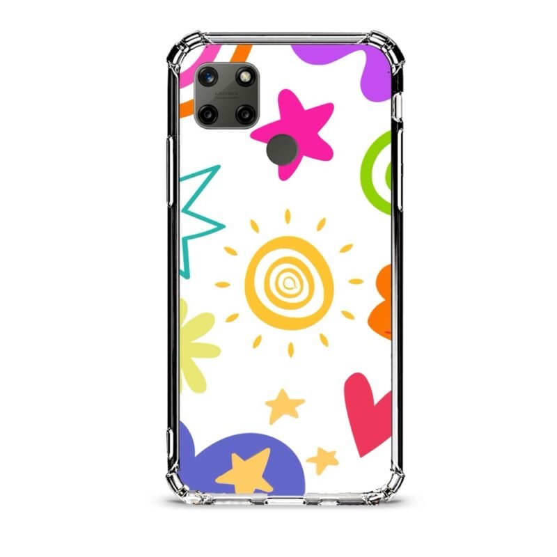Sun shapes θήκη διάφανη & σχέδιο  d1084 γιά Realme C25Y