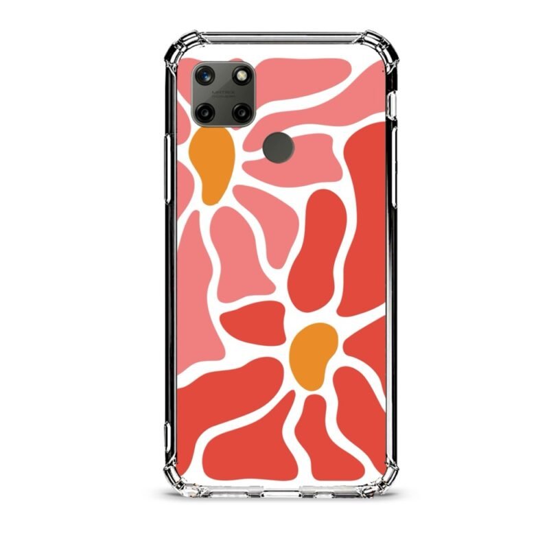 Flowers θήκη διάφανη & σχέδιο  d1087 γιά Realme C25Y