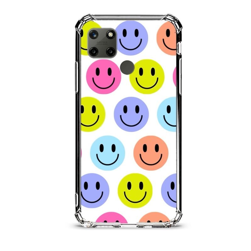 Smiley faces θήκη διάφανη & σχέδιο  d1088 γιά Realme C25Y