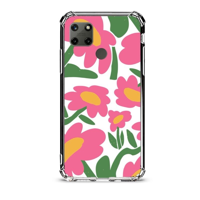 Floral θήκη διάφανη & σχέδιο  d1100 γιά Realme C25Y