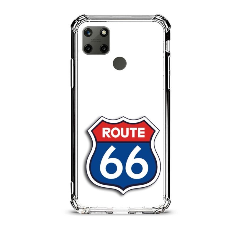 Route 66 θήκη διάφανη & σχέδιο  d1108 γιά Realme C25Y