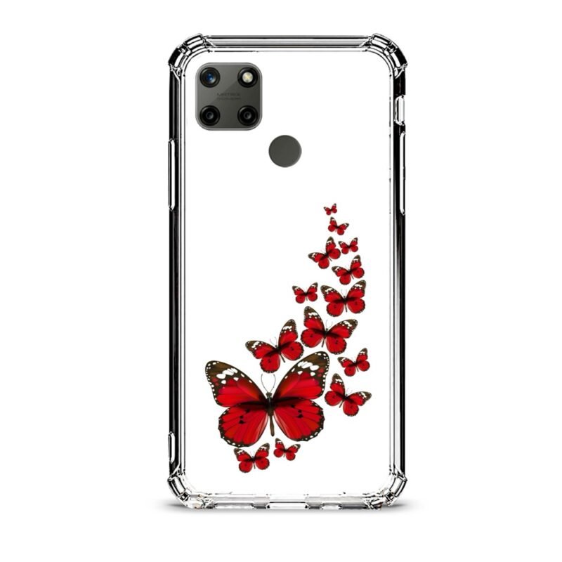 Butterflies θήκη διάφανη & σχέδιο  d1117 γιά Realme C25Y