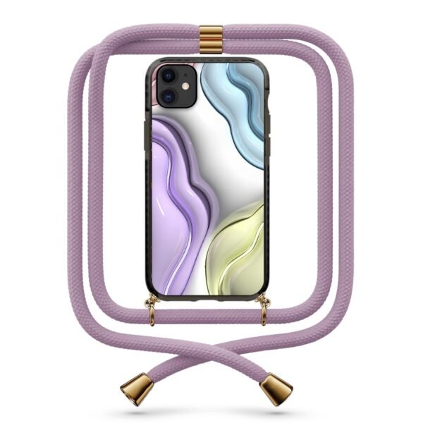 3d colorful shapes θήκη κινητού με κορδόνι 9813 γιά iPhone 11