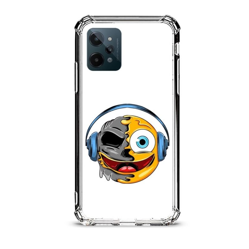 Smiley music θήκη διάφανη & σχέδιο  d1061 γιά Realme C31