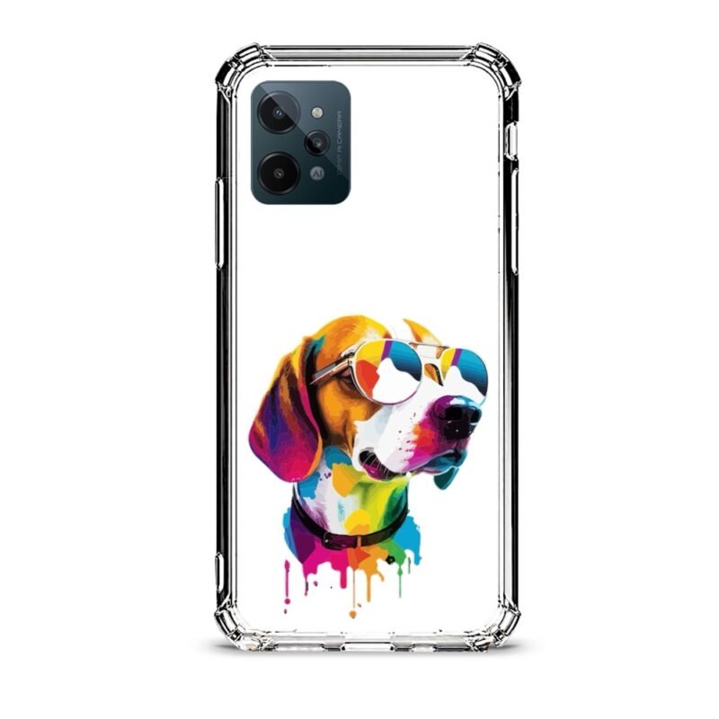 Colorful dog θήκη διάφανη & σχέδιο  d1081 γιά Realme C31