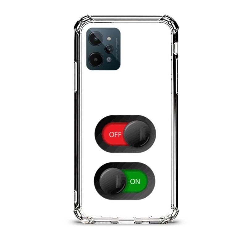 On off switch θήκη διάφανη & σχέδιο  d1082 γιά Realme C31