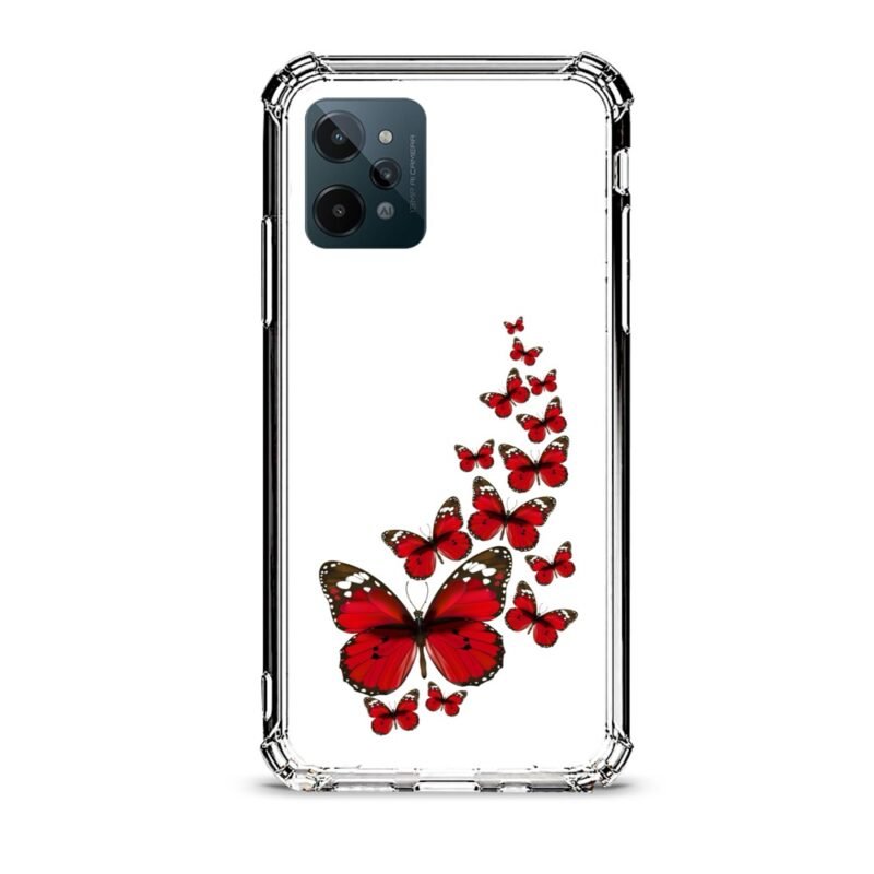 Butterflies θήκη διάφανη & σχέδιο  d1117 γιά Realme C31