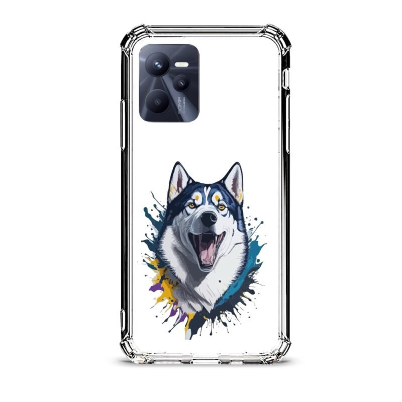 Wolf θήκη διάφανη & σχέδιο  d1021 γιά Realme C35