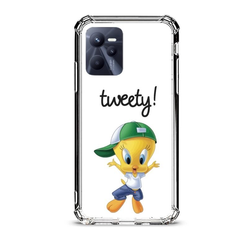 Tweety θήκη διάφανη & σχέδιο  d1022 γιά Realme C35