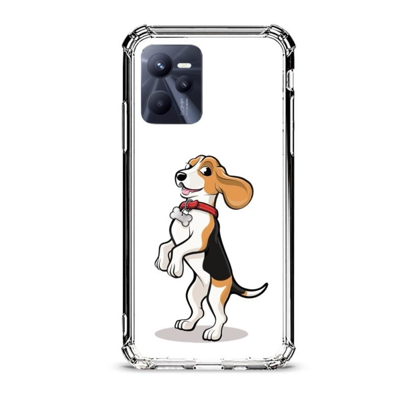Playful dog θήκη διάφανη & σχέδιο  d1034 γιά Realme C35