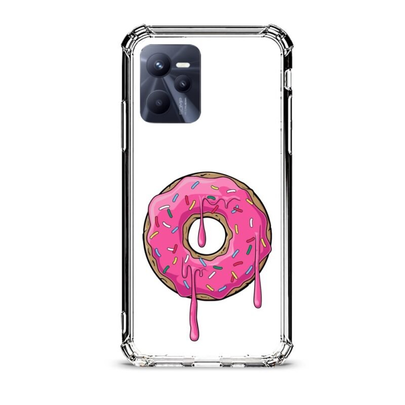 Donut θήκη διάφανη & σχέδιο  d1038 γιά Realme C35