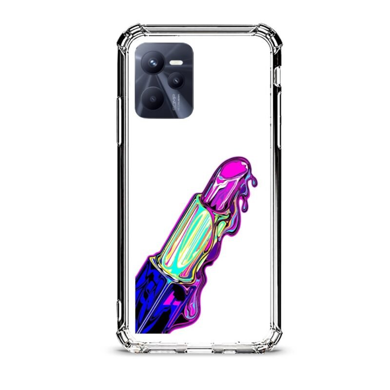 Lipstick θήκη διάφανη & σχέδιο  d1059 γιά Realme C35
