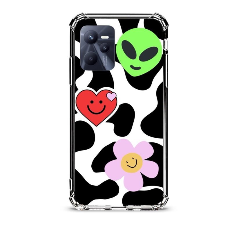Smiley faces θήκη διάφανη & σχέδιο  d1073 γιά Realme C35