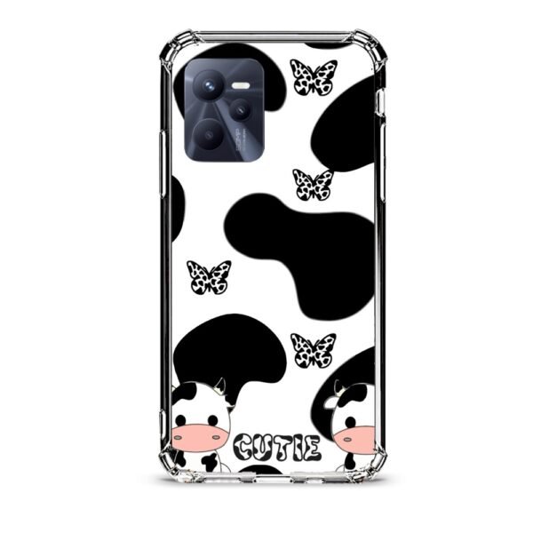 Cow print θήκη διάφανη & σχέδιο  d1077 γιά Realme C35